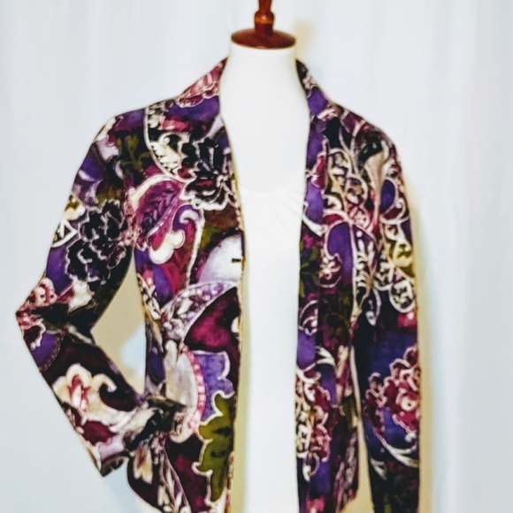 ✨CHICO'S✨COLORFUL SEQUINED BEADED JACKET - Picture 3 of 4